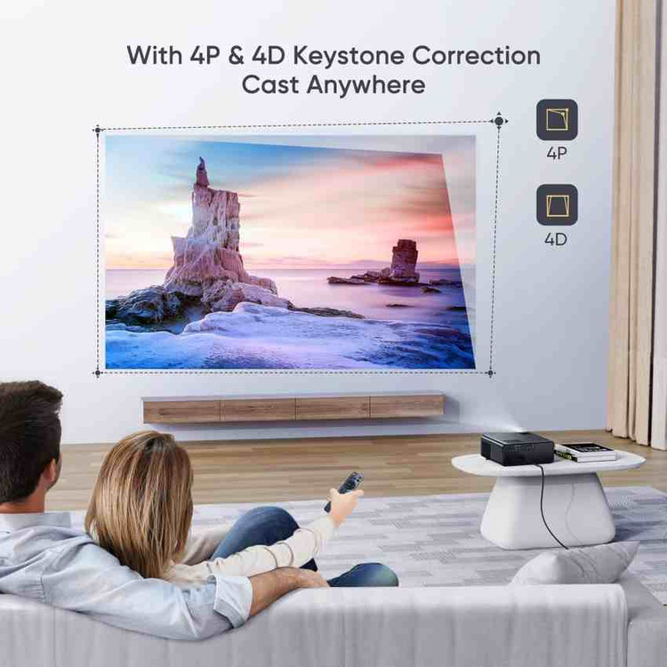 ویدیو پروژکتور سینمای خانگی تاپترو مدل TR22 | TOPTRO Wi-Fi Bluetooth Projector TR22, Full HD Home Cinema